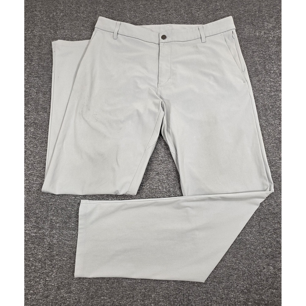 Lululemon Pants Men's Straight Comfort Stretch Chino Size 36x32 Gray